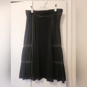 Studio M Black Tiered Skirt – Size Large